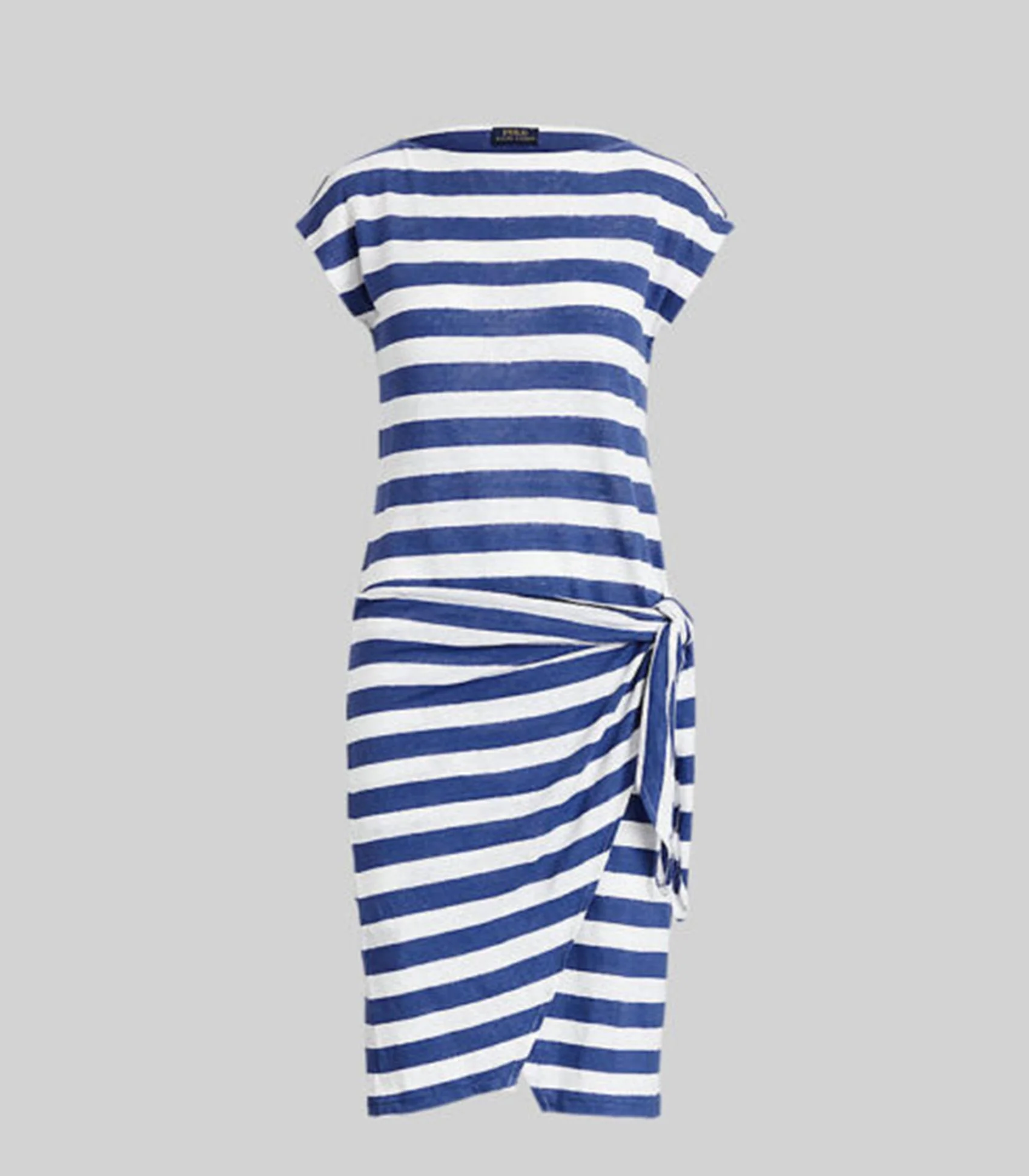 Polo Ralph Lauren - Striped Wrap-Detail Jersey Dress - Image 3