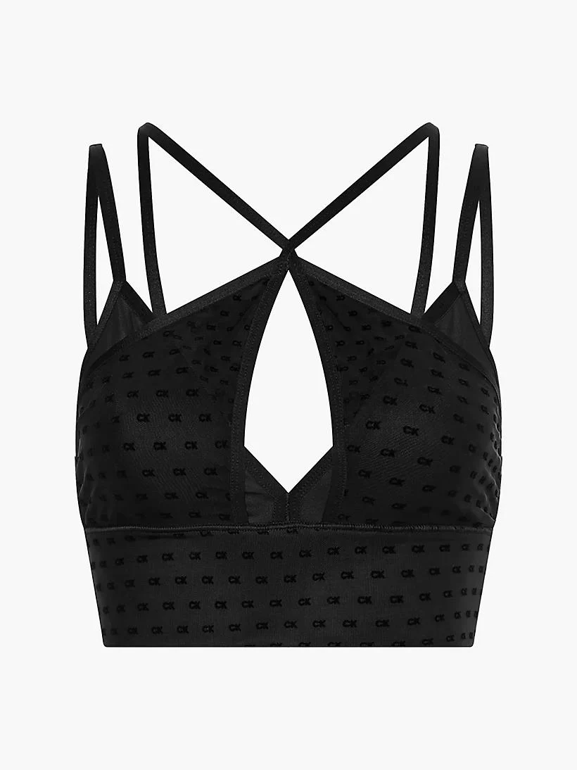 Calvin Klein - Low Impact Logo Mesh Sports Bra Slim Fit - Image 2