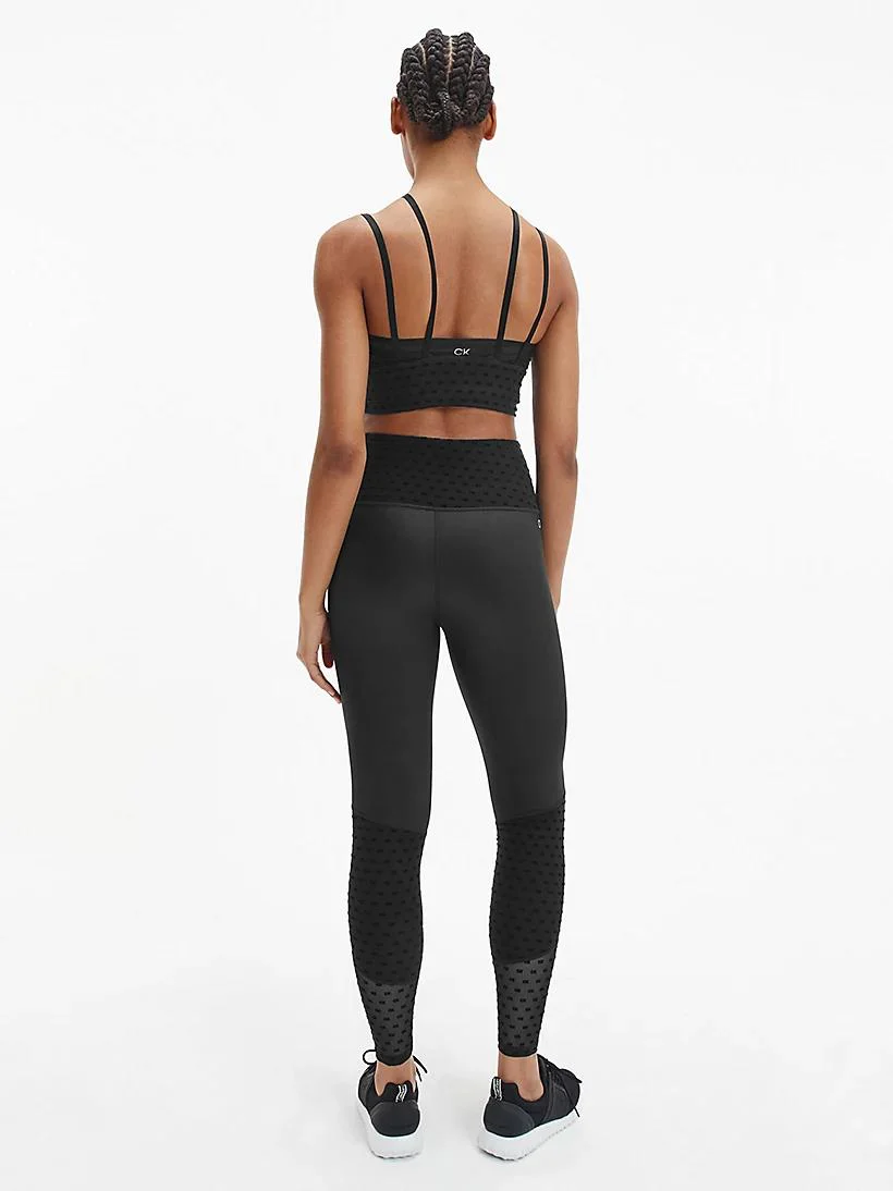 Calvin Klein - Low Impact Logo Mesh Sports Bra Slim Fit - Image 5