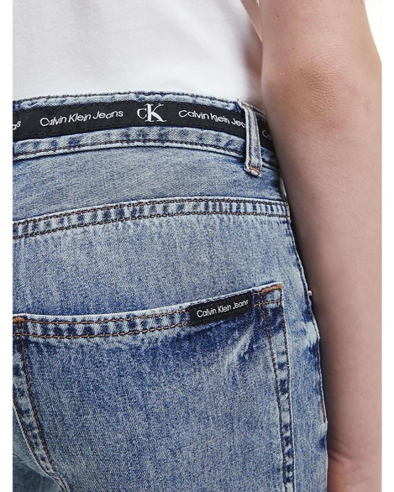 Calvin Klein  - Boys -  Logo Tape Straight Jeans - Image 5