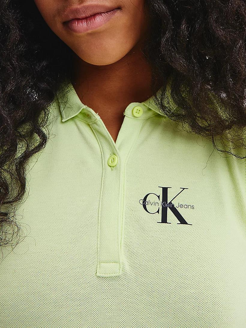 Calvin klein  - Girls -  Casual Dress Green Regular Fit - Image 4