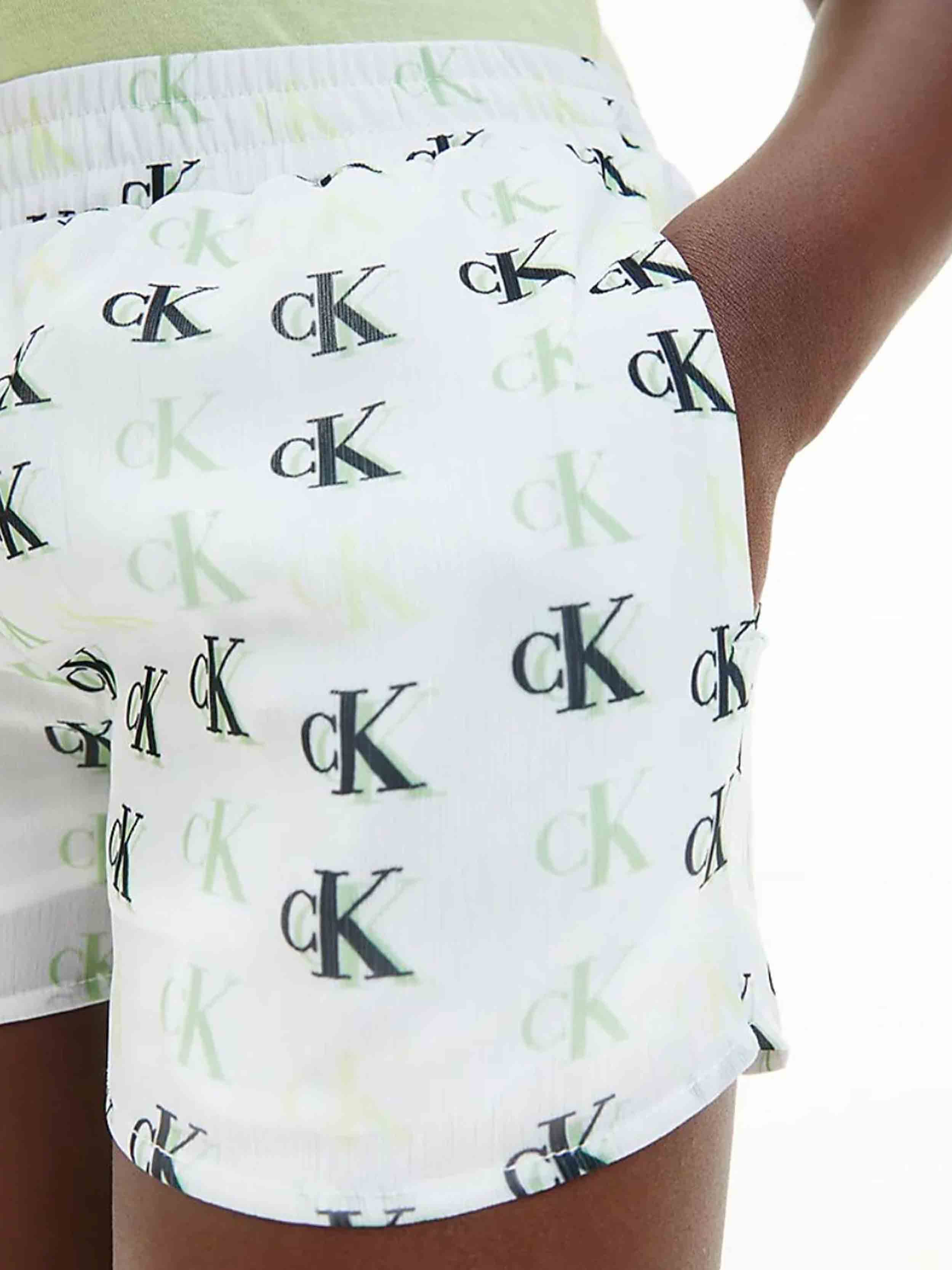 Calvin Klein - Girls' All Over Logo Shorts - Image 5