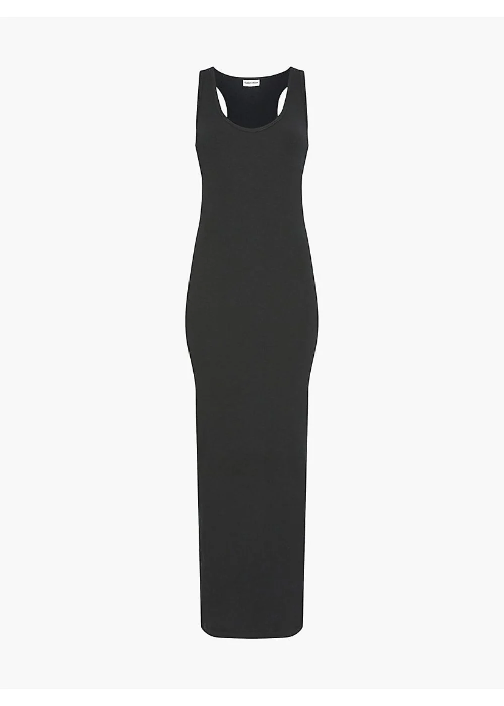 Calvin klein - rib jersey maxi tank dress slim fit
 - women - Image 4