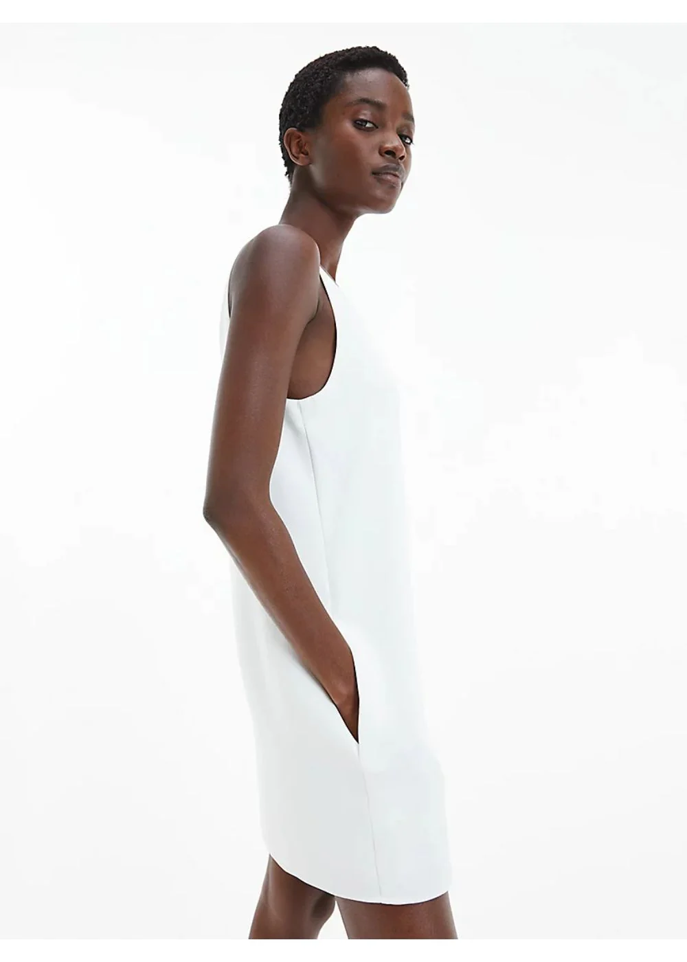 Calvin klein - travel crepe mini dress
 - women - Image 3