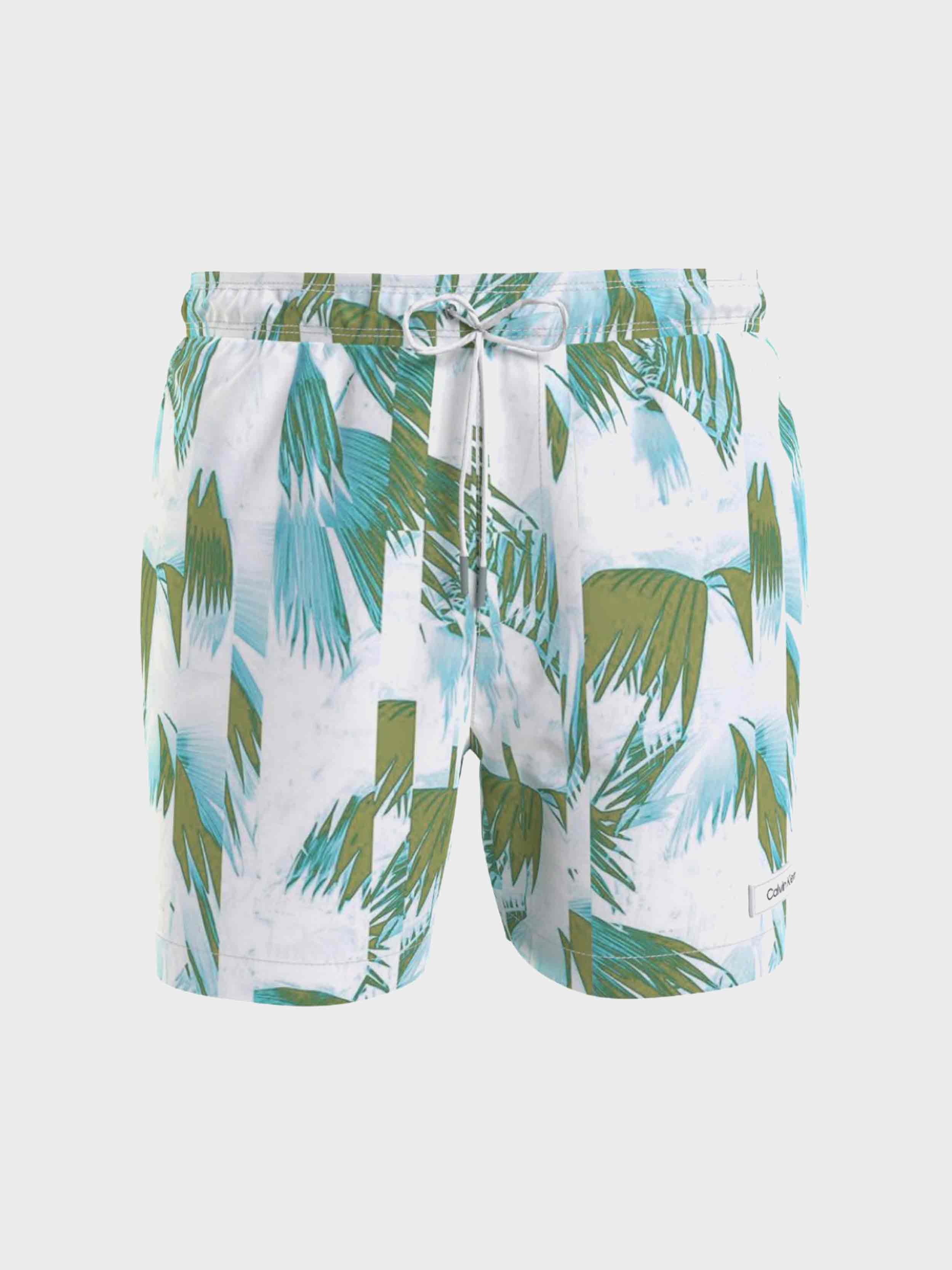 Calvin Klein - Men's Medium Drawstring Print Swim Shorts