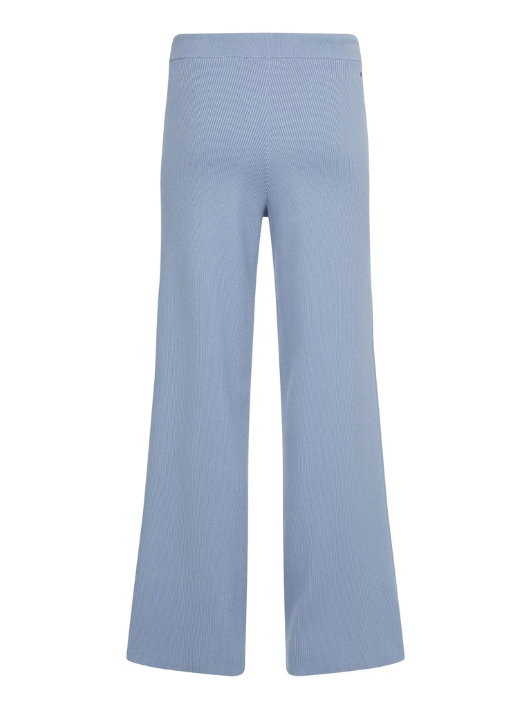 Tommy Hilfiger - Ribbed Organic Cotton Wide Leg Relaxed Fit Trousers - Image 9