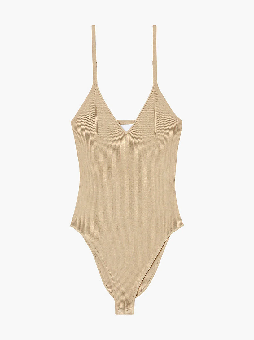 Calvin Klein Jeans - ribbed knit bodysuit slim fit - women - Image 2