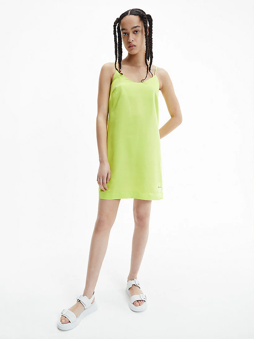 Calvin Klein Jeans - monogram satin slip dress  regular fit - women - women - Image 5