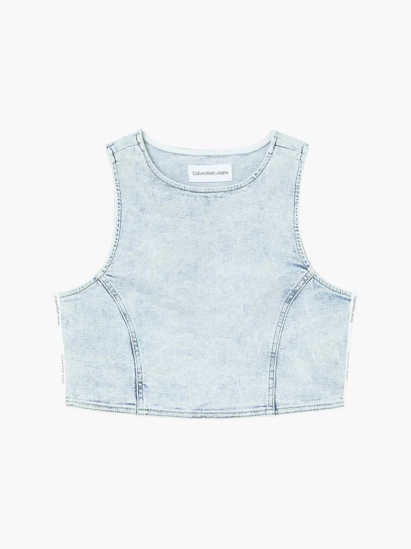 Calvin Klein Jeans - cropped denim top - women - Image 2