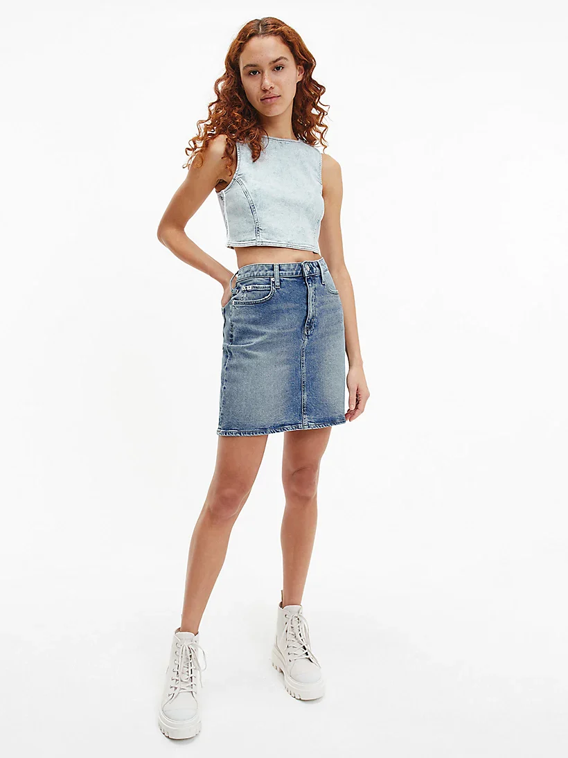 Calvin Klein Jeans - cropped denim top - women - Image 5