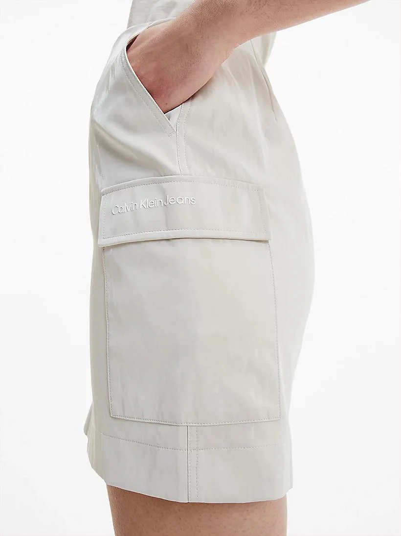 Calvin Klein Jeans - fluid coated mini skirt - women - Image 3