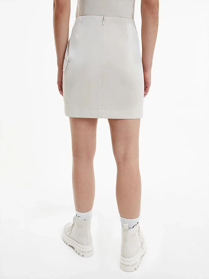 Calvin Klein Jeans - fluid coated mini skirt - women - Image 4