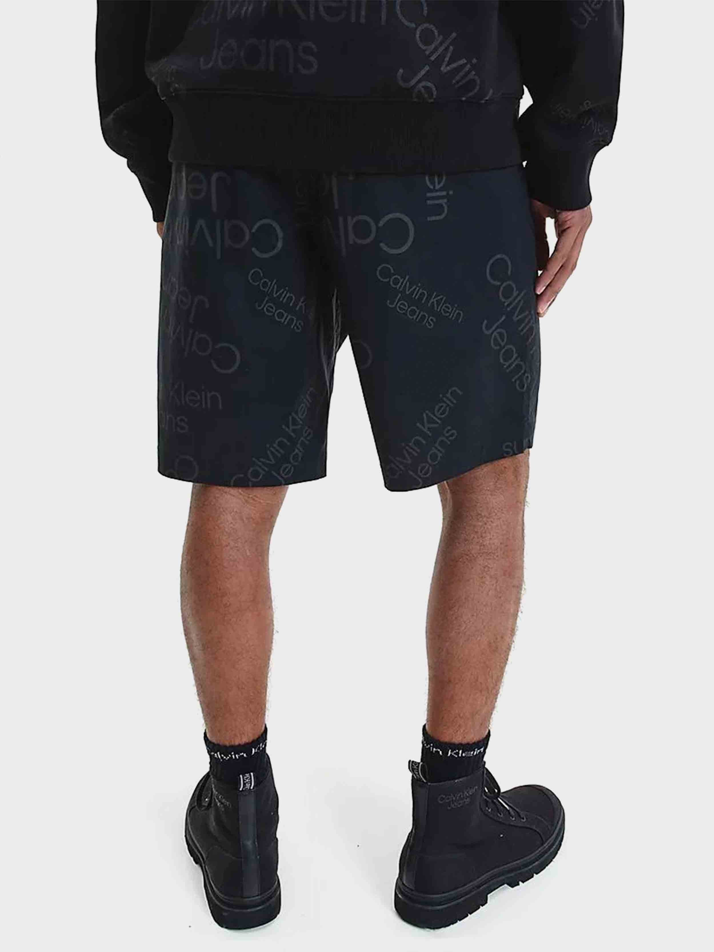 Calvin Klein Jeans - Men's All Over Logo Shorts Regular Fit - Image 4