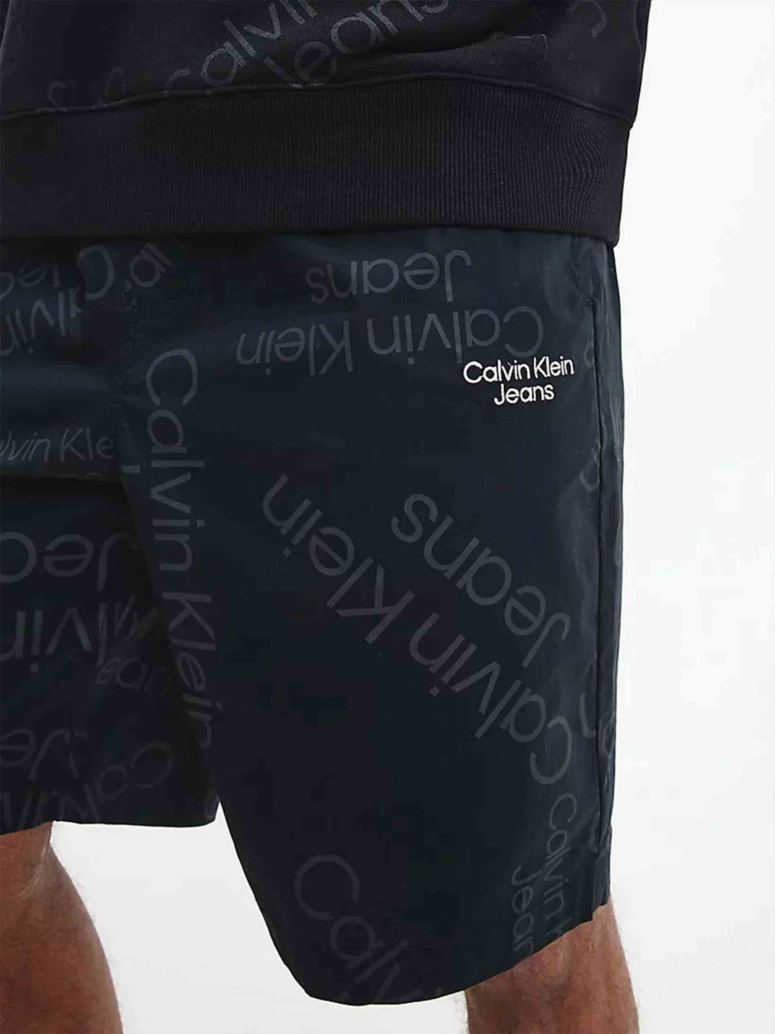 Calvin Klein Jeans - Men's All Over Logo Shorts Regular Fit - Image 5