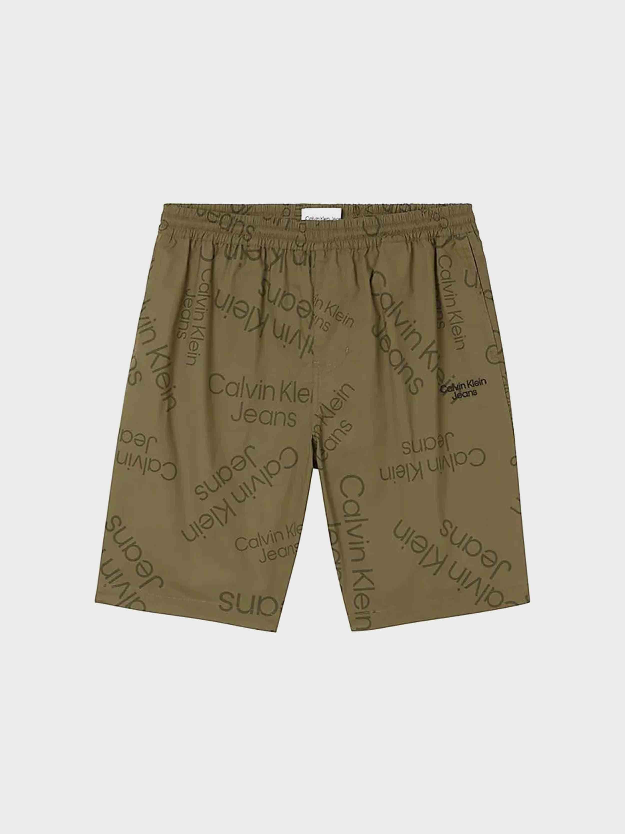 Calvin Klein Jeans - Men's All Over Logo Shorts Regular Fit - Image 6