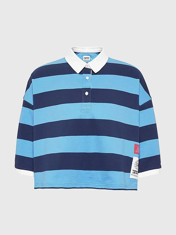 Tommy Hilfiger Jeans - Cropped Stripe Rugby Polo - Image 2
