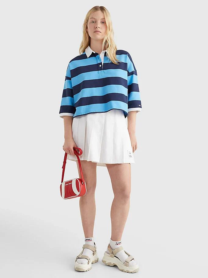 Tommy Hilfiger Jeans - Cropped Stripe Rugby Polo - Image 4