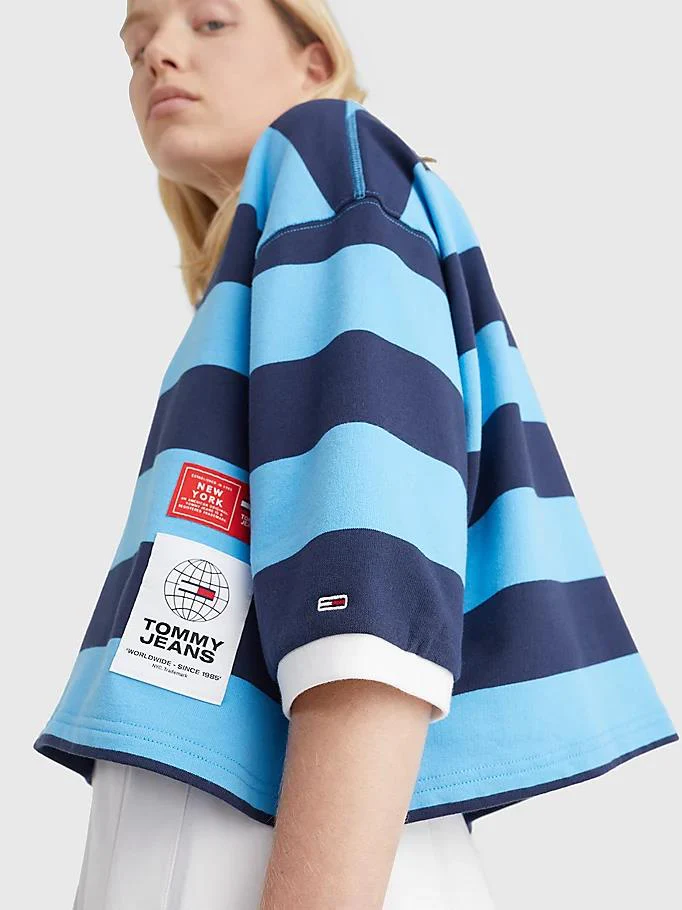 Tommy Hilfiger Jeans - Cropped Stripe Rugby Polo - Image 5