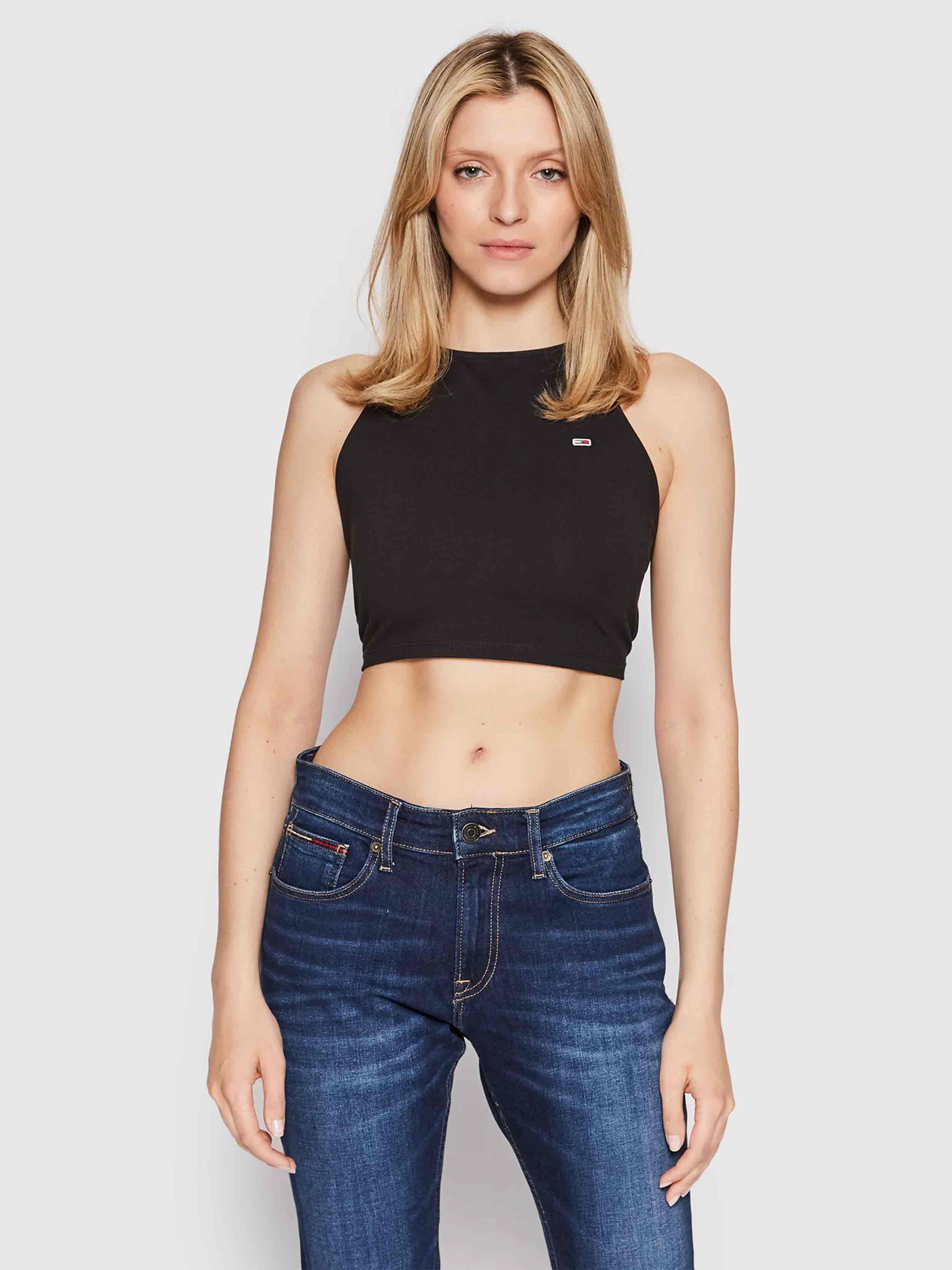 Tommy Hilfiger Jeans - Women's Open Back Cropped Tank Top - Image 3