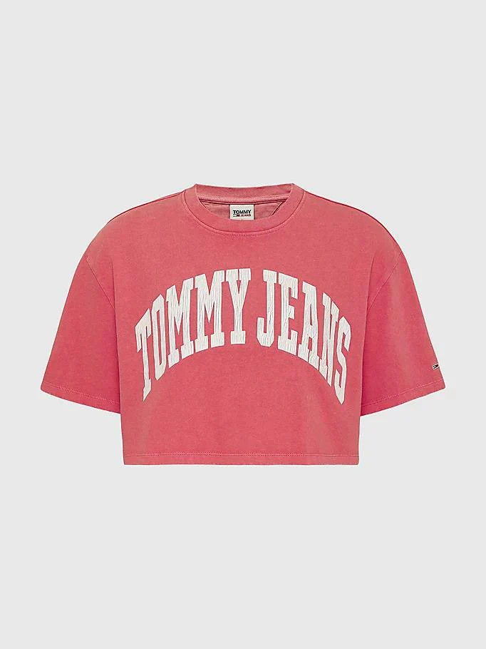 Tommy Hilfiger Jeans - college oversized cropped t - shirt - women - Image 2