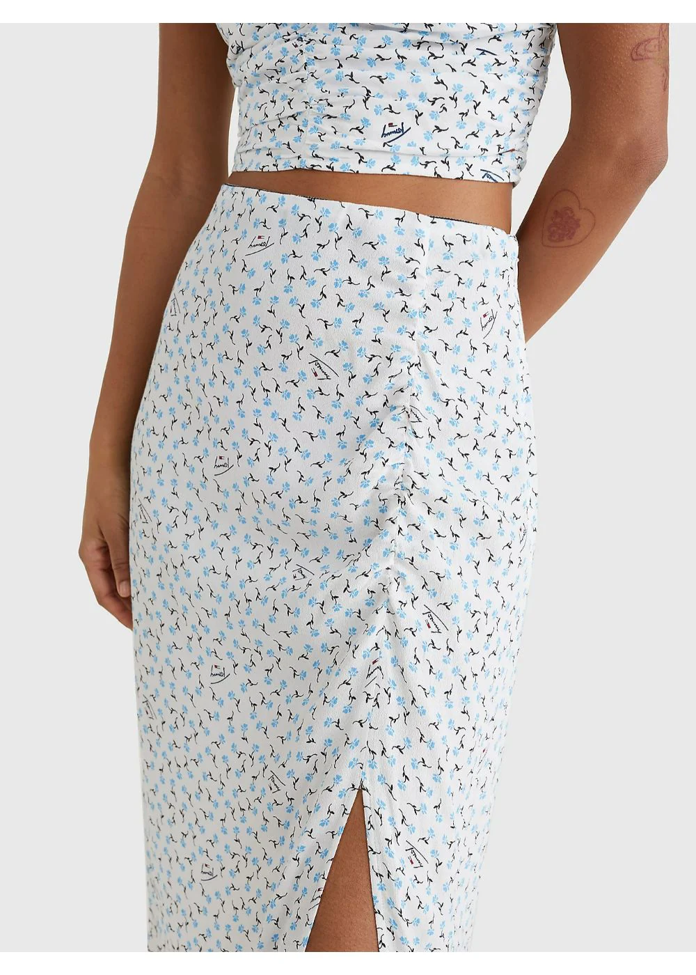 Tommy Hilfiger Jeans - Printed Midi Slit Skirt - Image 4