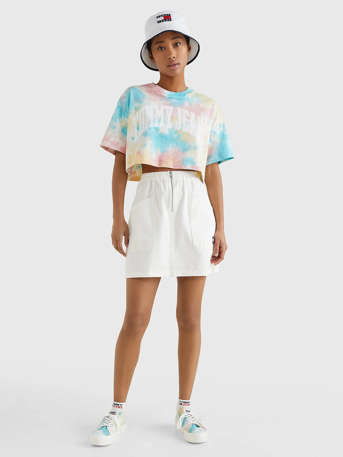 Tommy Hilfiger Jeans - Tjw Oversized Tiedye College Crop Top - Image 5