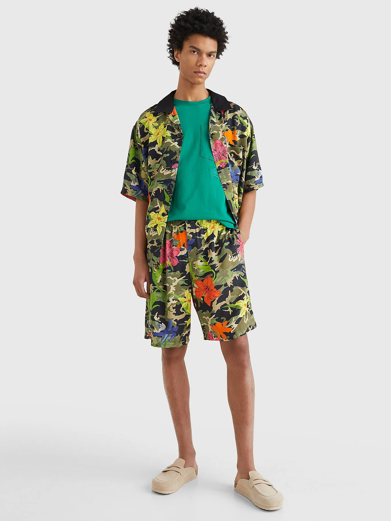 Tommy Hilfiger - Men's Hawaiian Lightweight Camo Print Shorts Relaxed Fit - Image 6