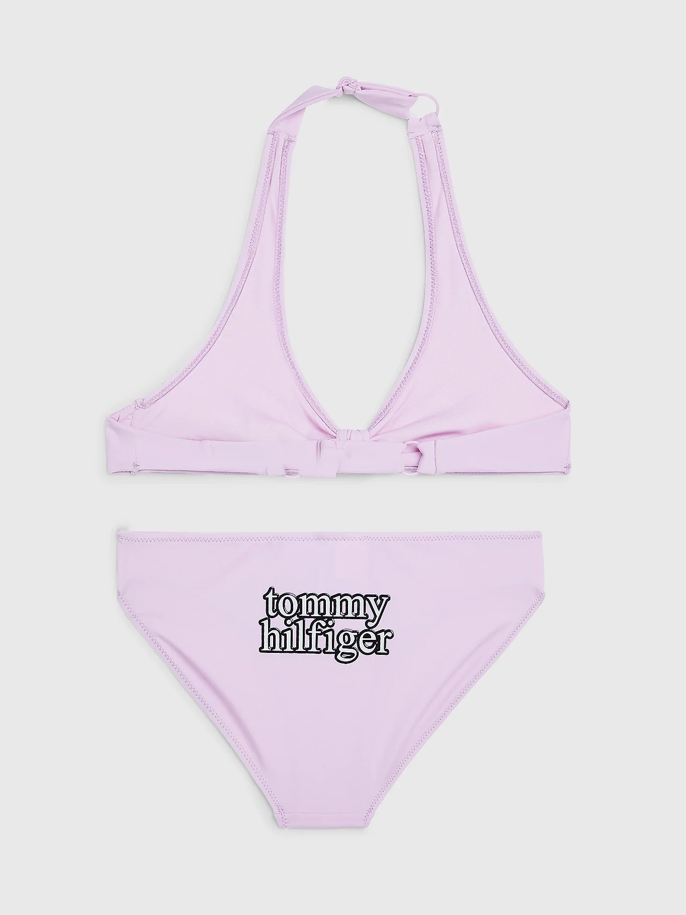Tommy Hilfiger  - Girls Triangle Halterneck Bikini Swim Set - Image 3