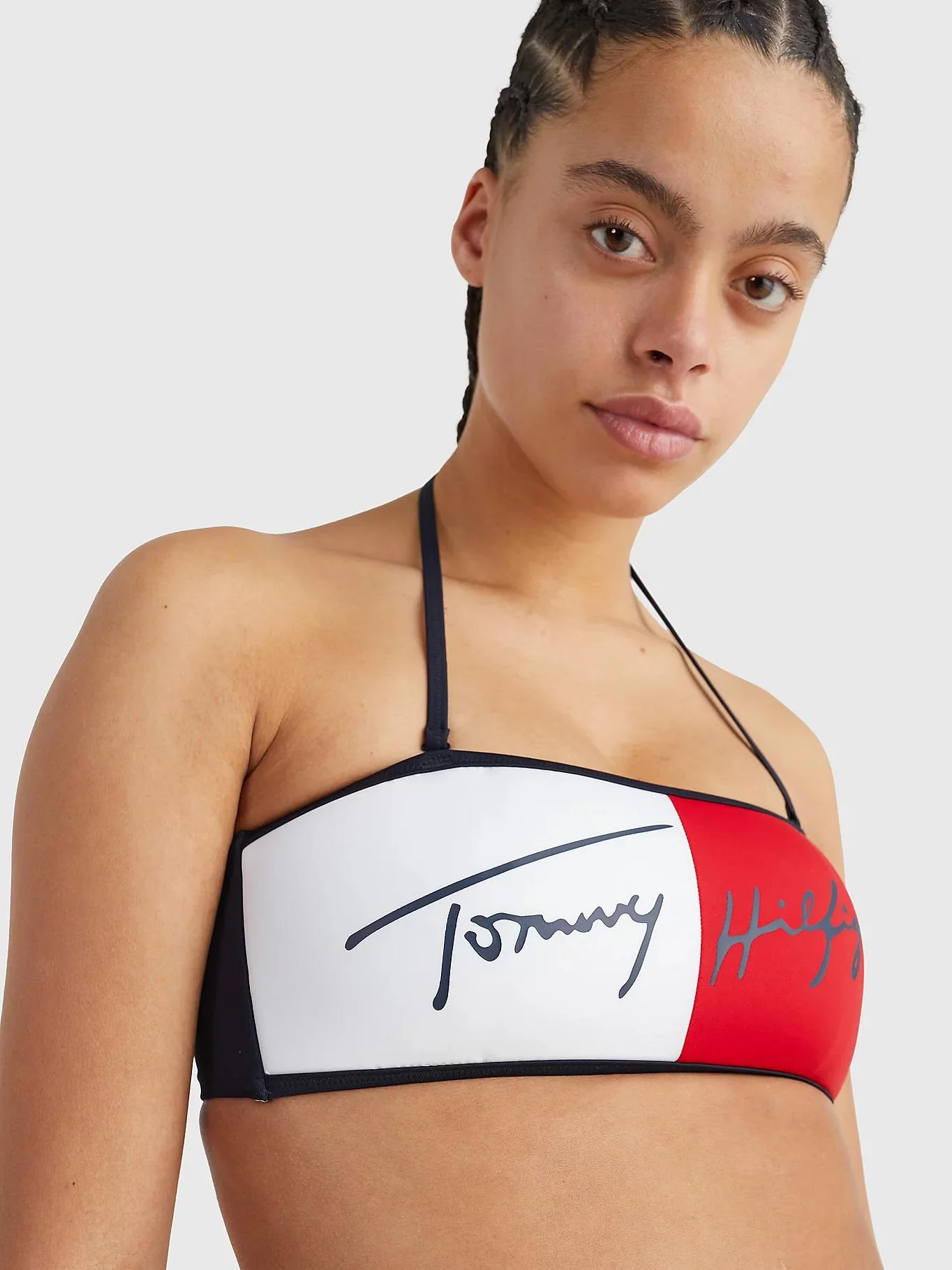 Tommy Hilfiger - Women's Signature Logo Bandeau Bikini Top - Image 2