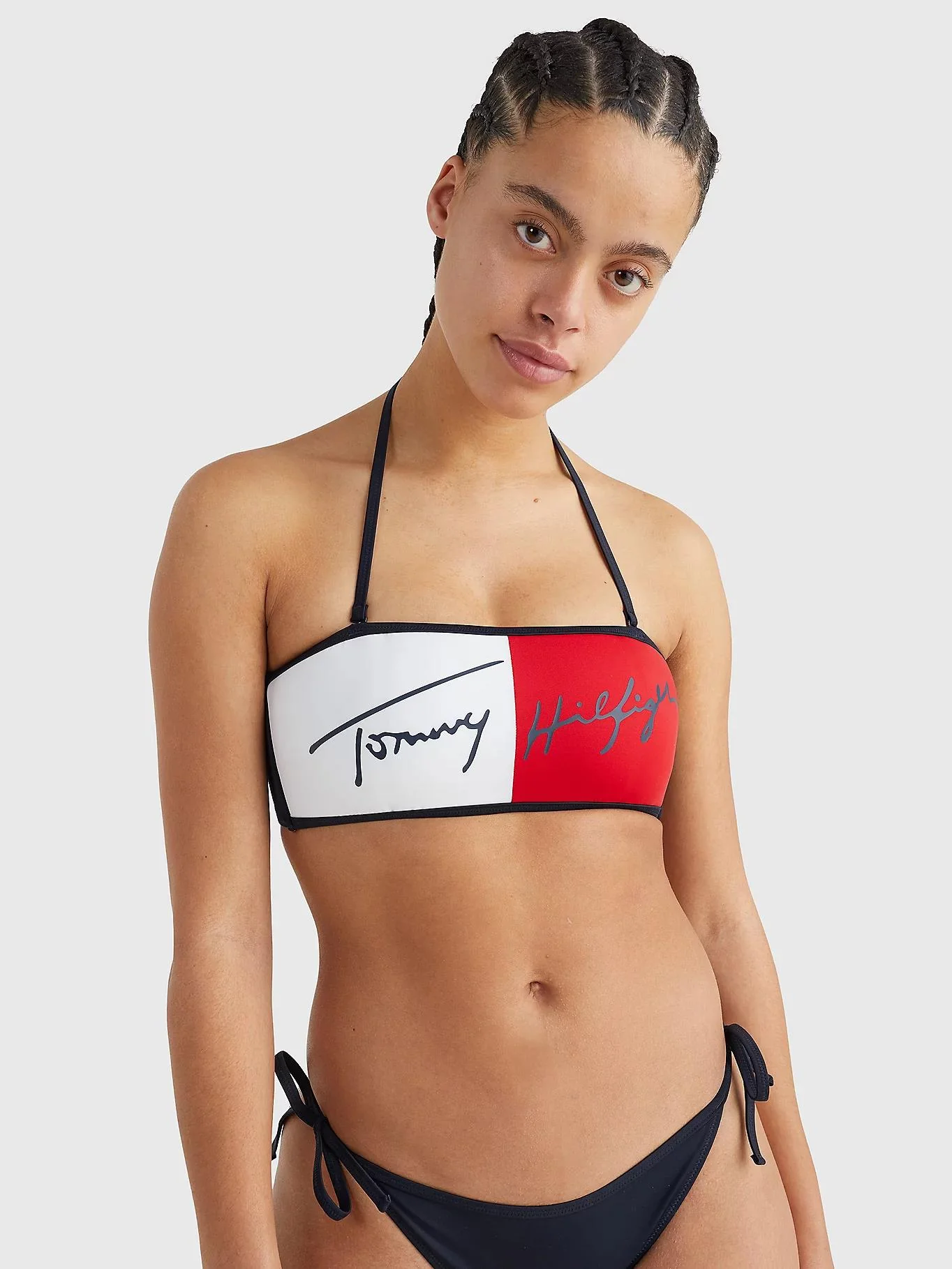 Tommy Hilfiger - Women's Signature Logo Bandeau Bikini Top - Image 4