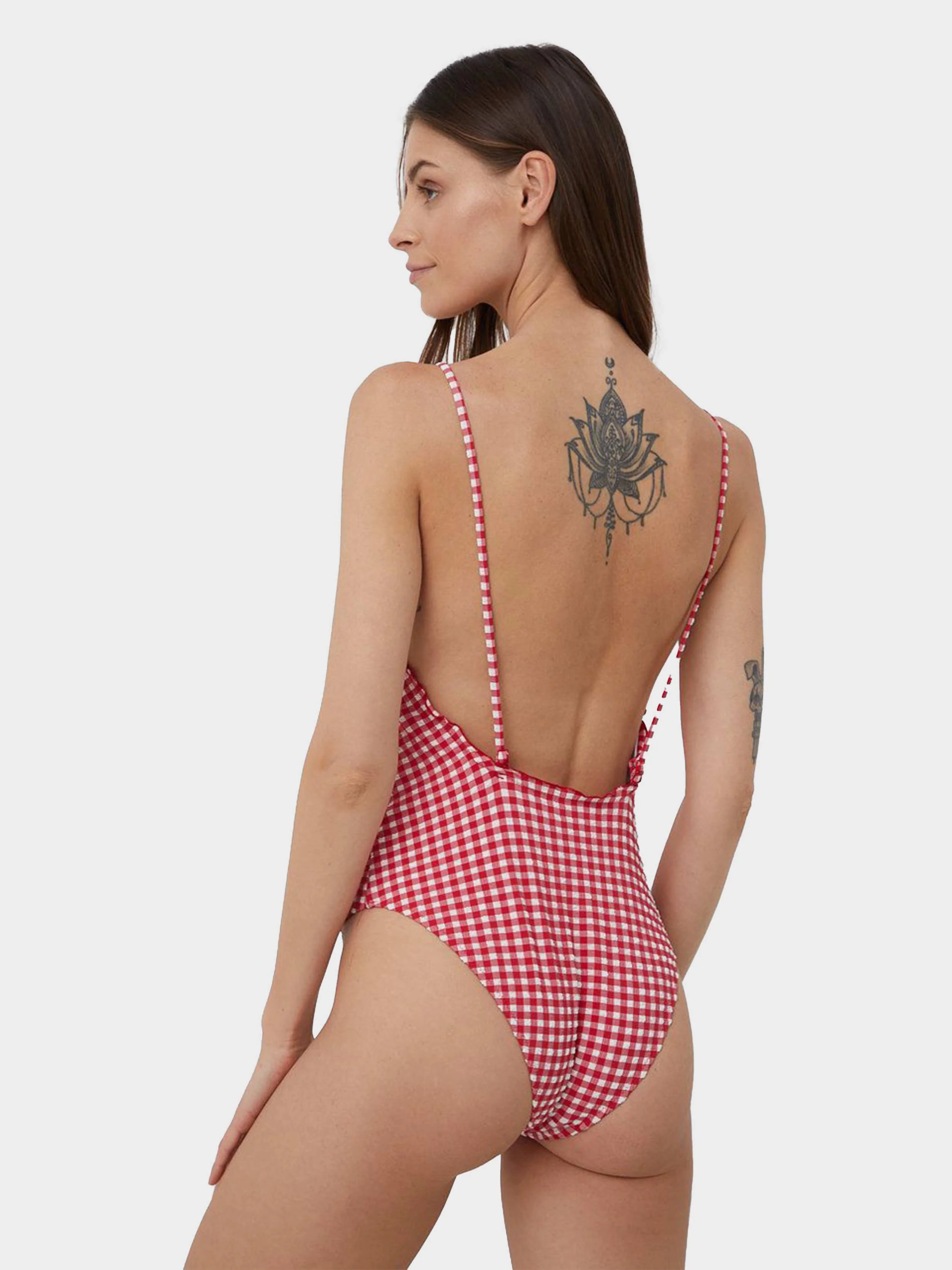 Tommy Hilfiger - Women's Padded Gingham One Piece Swimsuit - Image 3