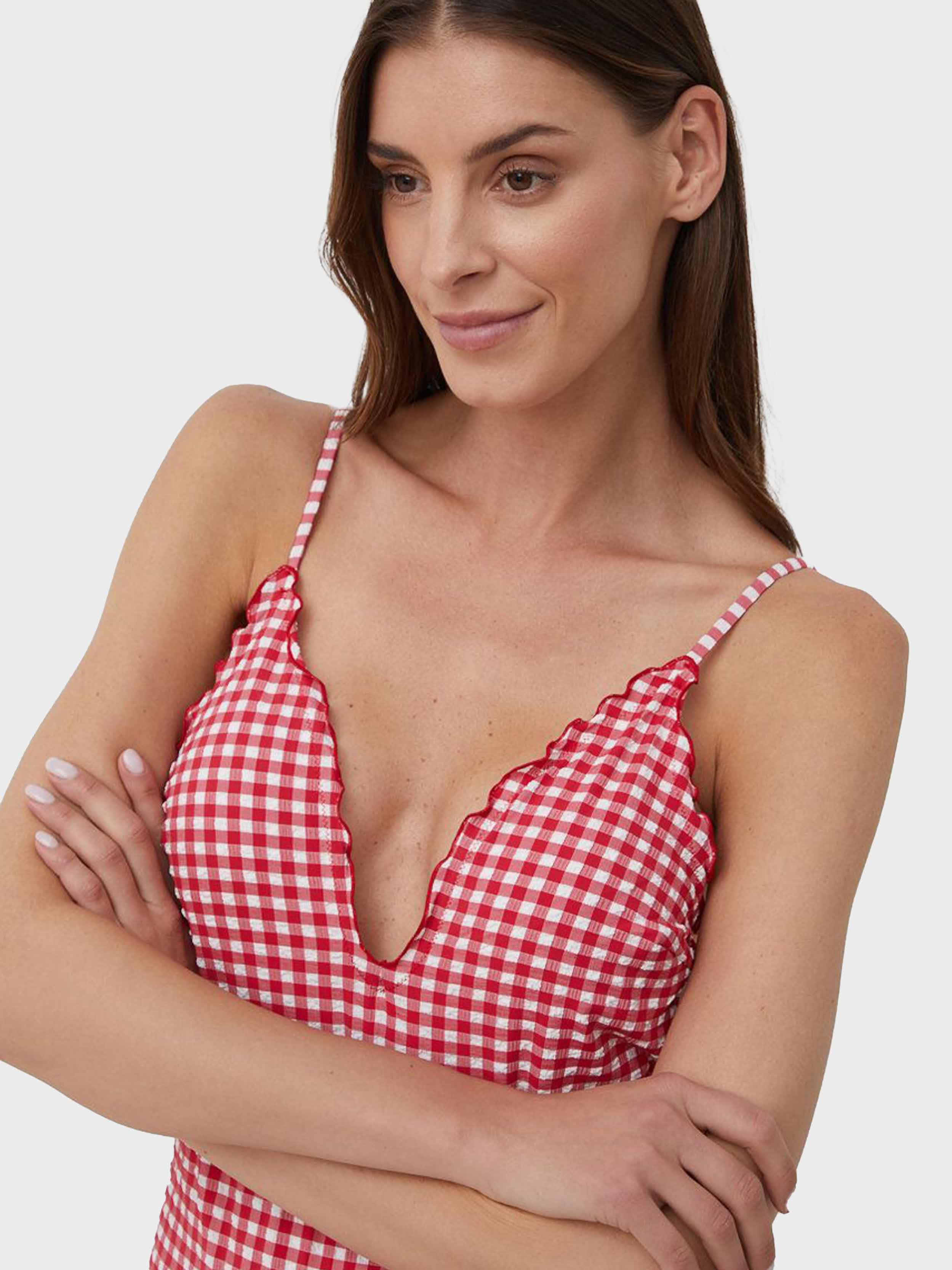 Tommy Hilfiger - Women's Padded Gingham One Piece Swimsuit - Image 4