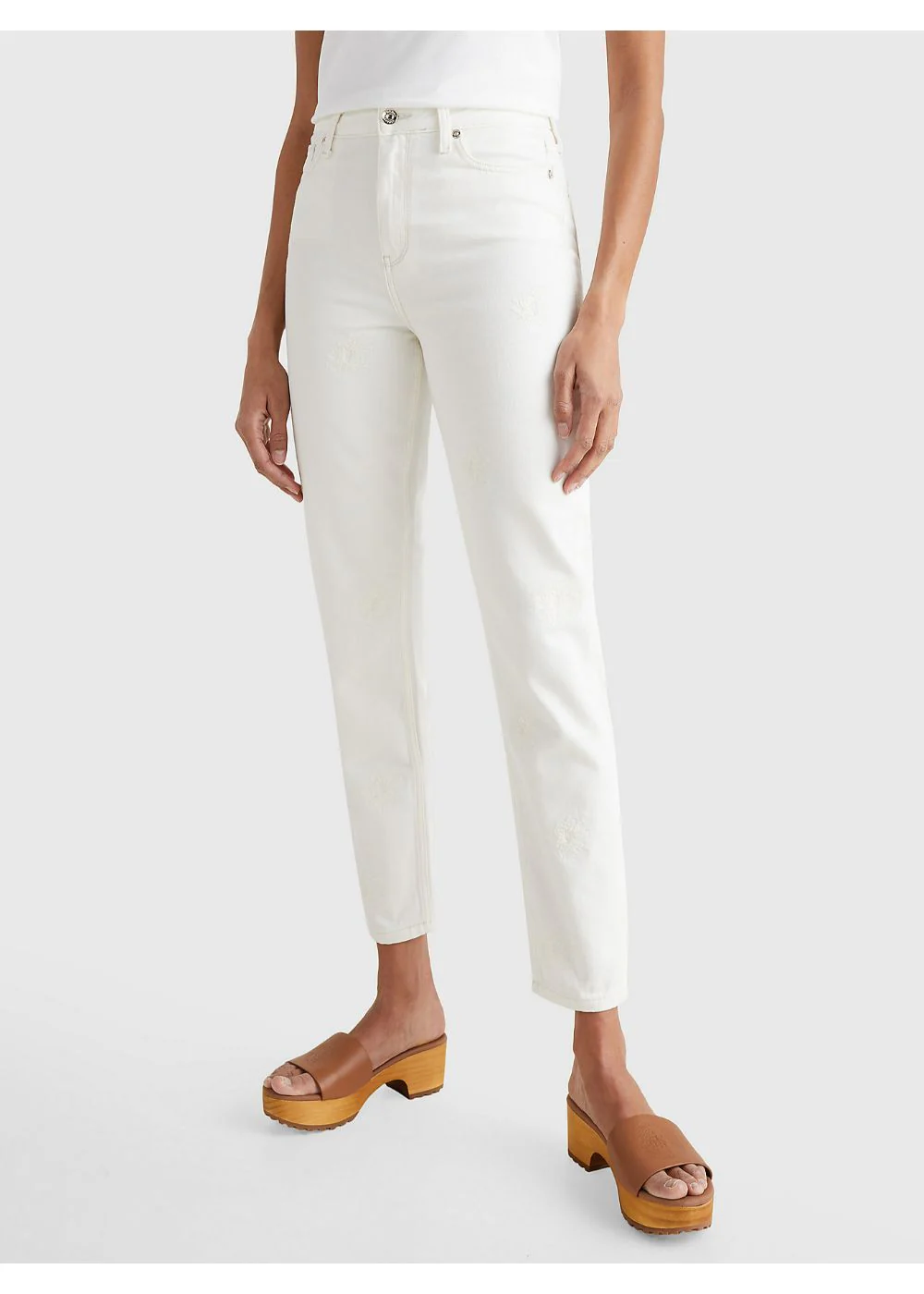 Tommy Hilfiger - Gramercy High Rise Tapered Embroidery Jeans - Image 2