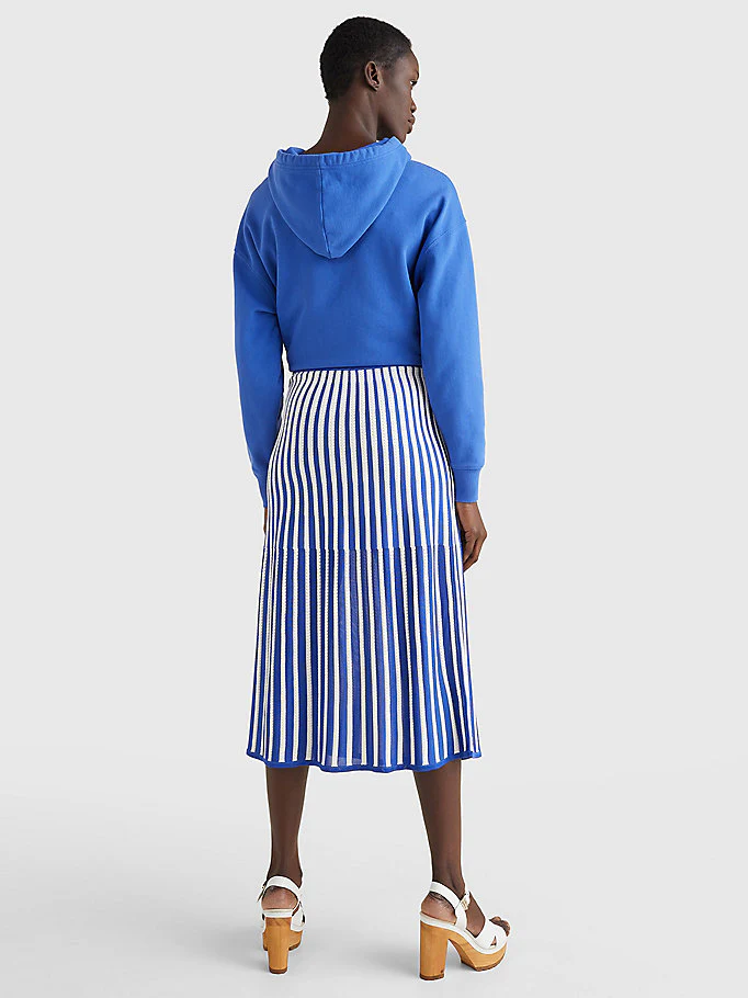 Tommy Hilfiger - Women's Stripe Flare Midi Skirt - Image 3