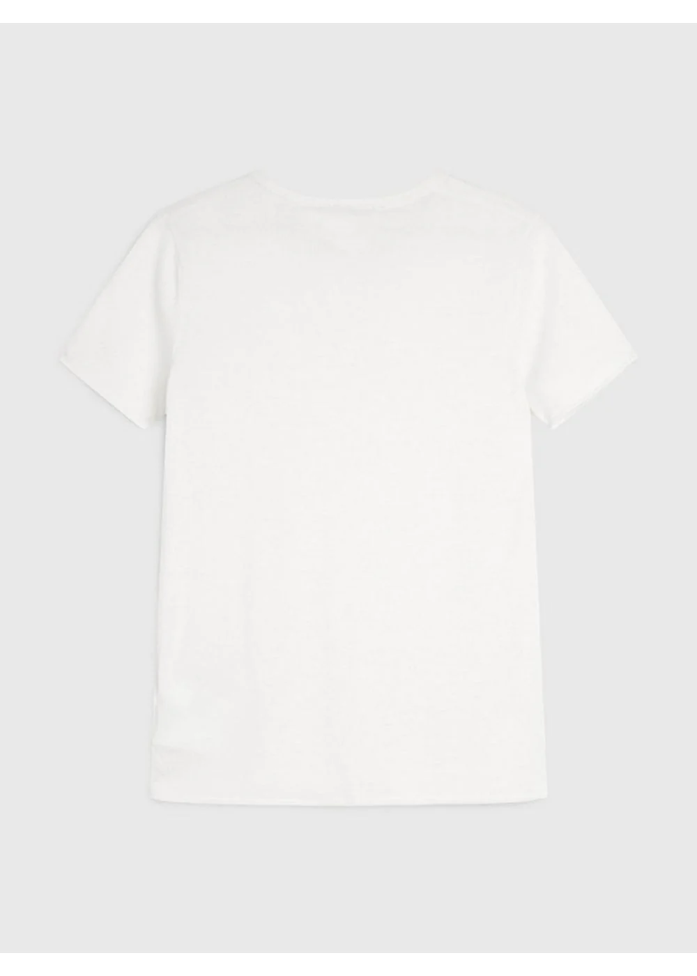 Tommy hilfiger - crest embroidery wool silk regular fit t-shirt - women - Image 9