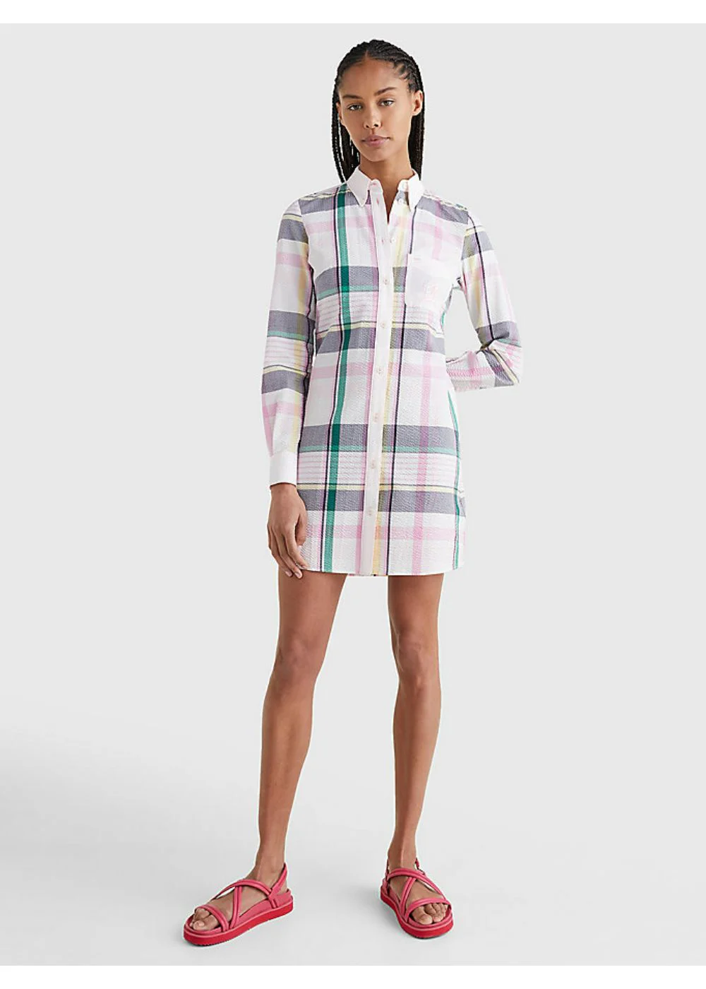 Tommy Hilfiger - Prep Crest Check Shirt Dress - Image 4