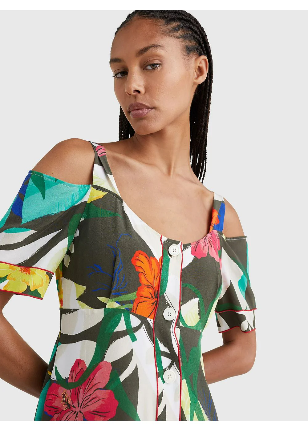 Tommy Hilfiger - Silk Hawaiian Print Maxi Dress - Image 3