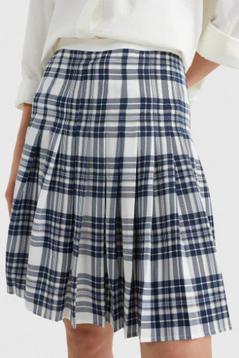 Tommy Hilfiger - Icons Silk Tartan Pleated Skirt - Image 3