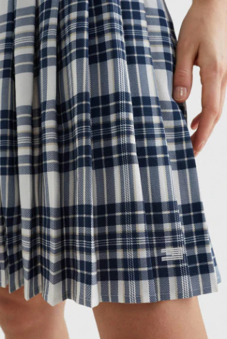 Tommy Hilfiger - Icons Silk Tartan Pleated Skirt - Image 4