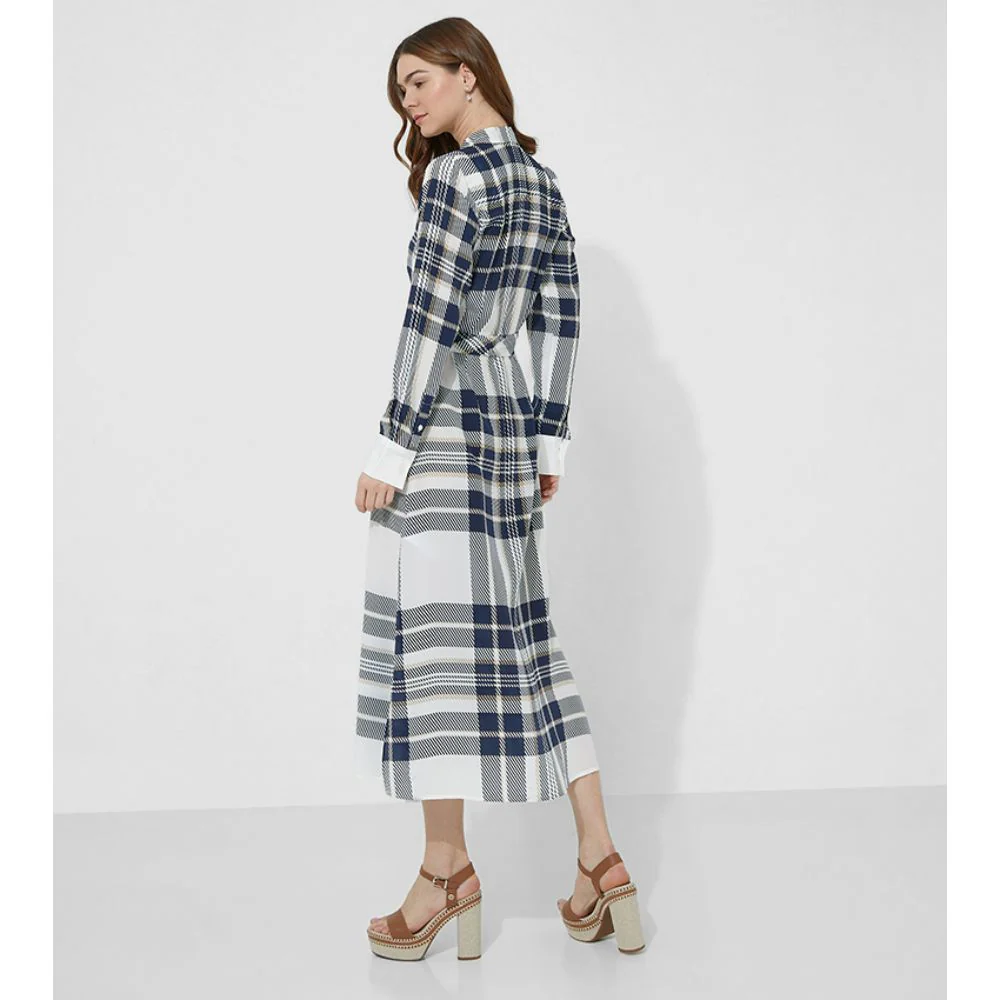 Tommy Hilfiger - Icons Silk Plaid Shirt Dress - Image 4
