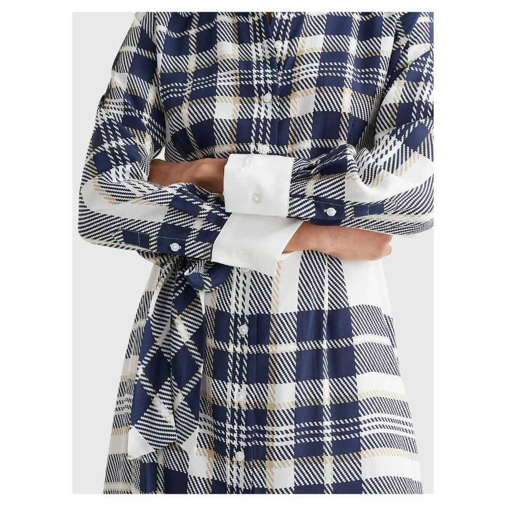 Tommy Hilfiger - Icons Silk Plaid Shirt Dress - Image 6