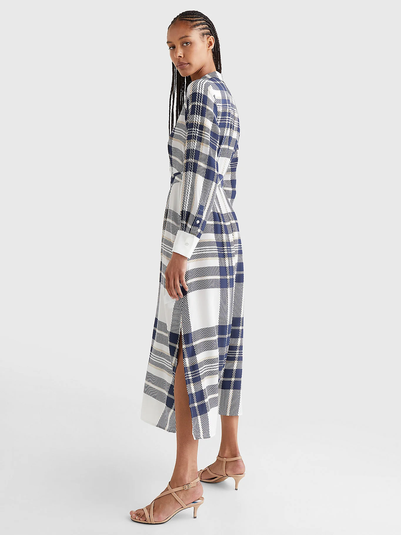Tommy Hilfiger - Icons Silk Plaid Shirt Dress - Image 7