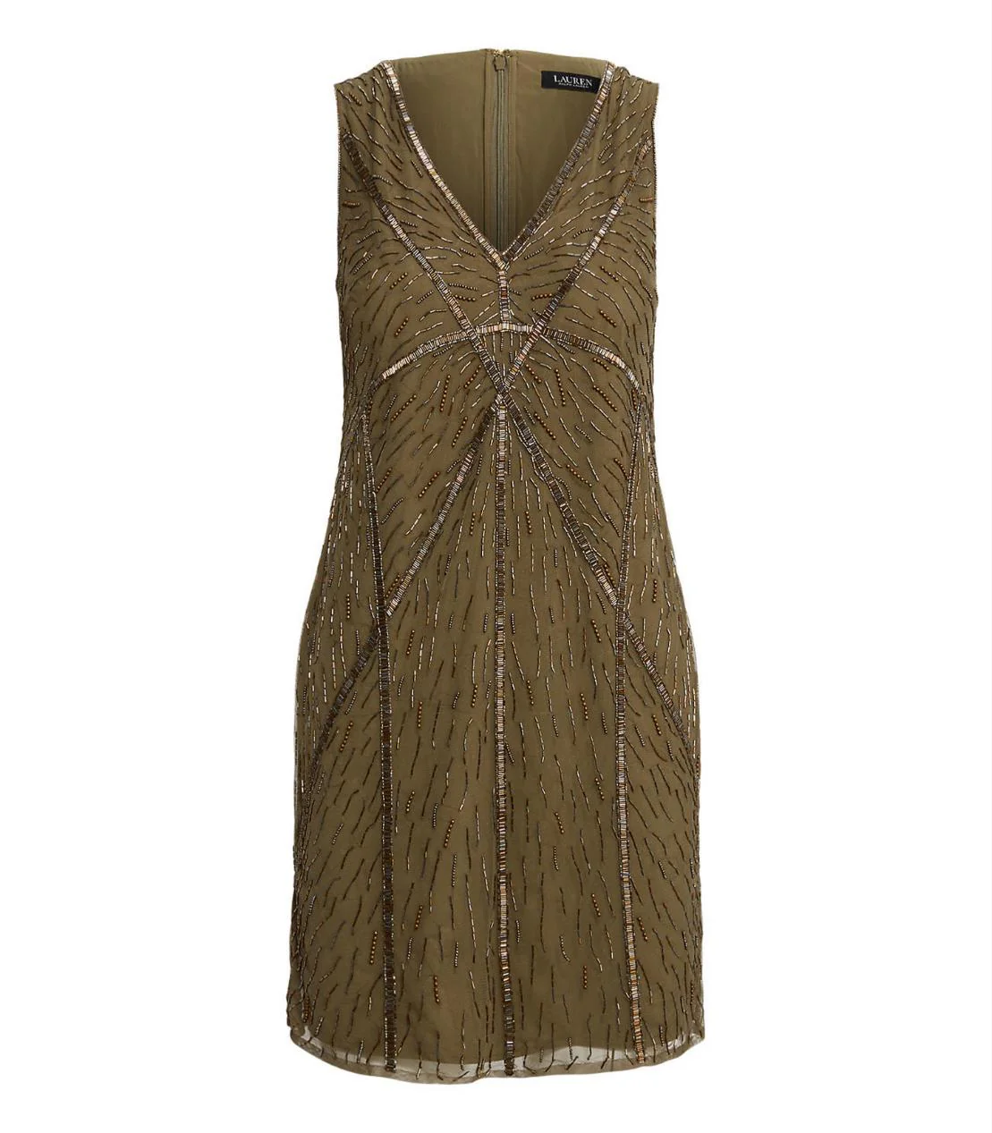 Lauren Ralph Lauren - Beaded Tulle Cocktail Dress - Image 3