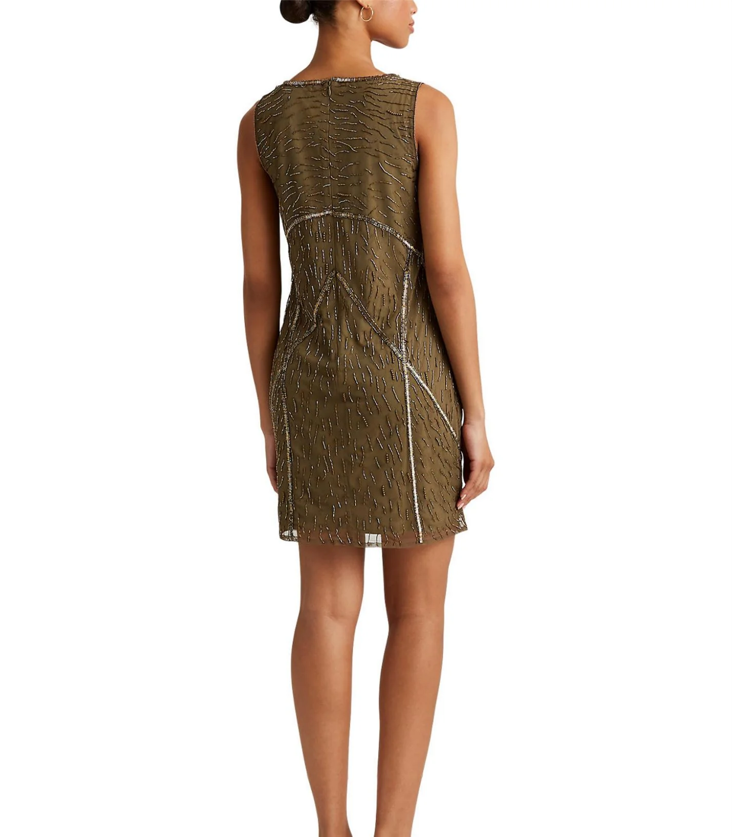 Lauren Ralph Lauren - Beaded Tulle Cocktail Dress - Image 4