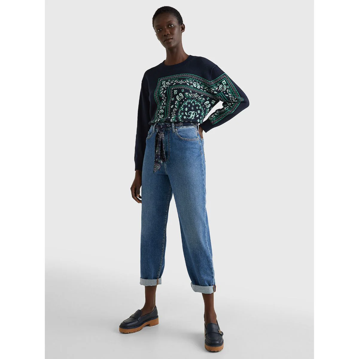 Tommy Hilfiger - High Rise Balloon Bandana Belt Jeans - Image 4