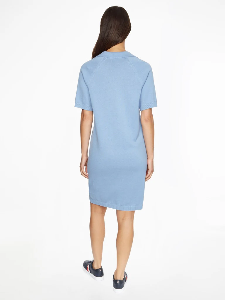 Tommy Hilfiger - Organic Cotton Polo Neck Dress Regular Fit - Image 3