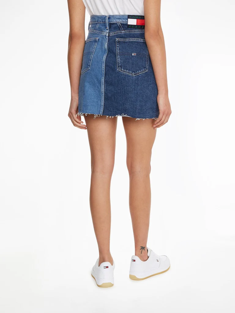 Tommy Hilfiger Jeans - Colorblock Pocket Detail Denim Skirt - Image 3