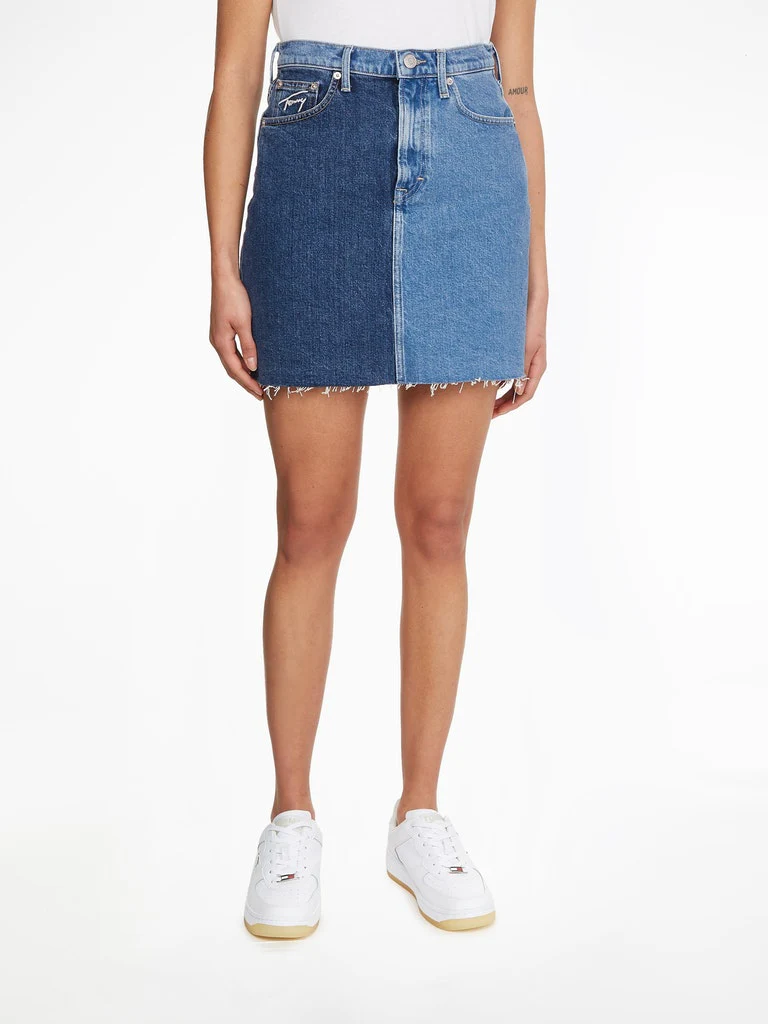 Tommy Hilfiger Jeans - Colorblock Pocket Detail Denim Skirt - Image 5