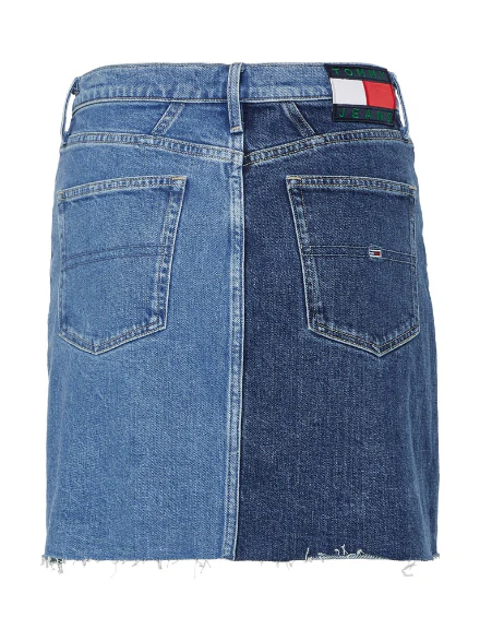 Tommy Hilfiger Jeans - Colorblock Pocket Detail Denim Skirt - Image 9