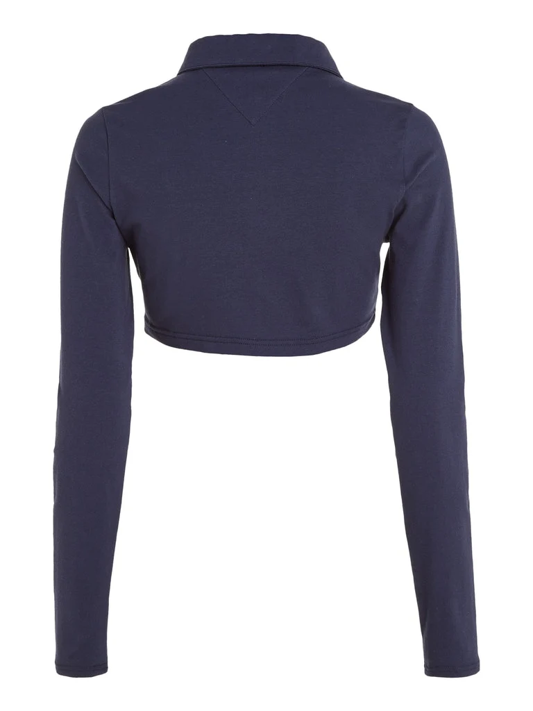 Tommy Hilfiger Jeans - Super Cropped Fit Long Sleeve Polo - Image 5